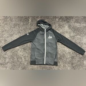 Super Bowl LIII 53 Hoodie Men’s Small Full Zip New England Patriots LA Rams Gray